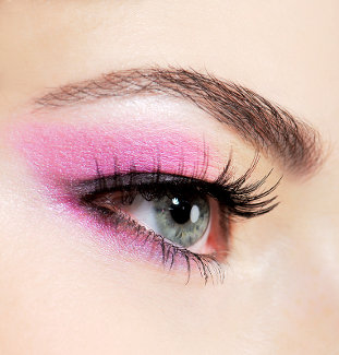 Eye with makeup